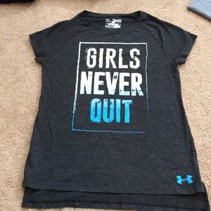 Under armour girls size medium m shirt